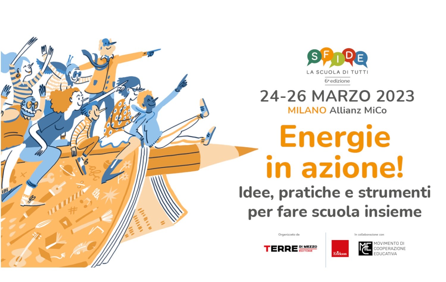 IL CISP partecipa a SFIDE: la scuola di tutti, dal 24 al 26 marzo a Milano
